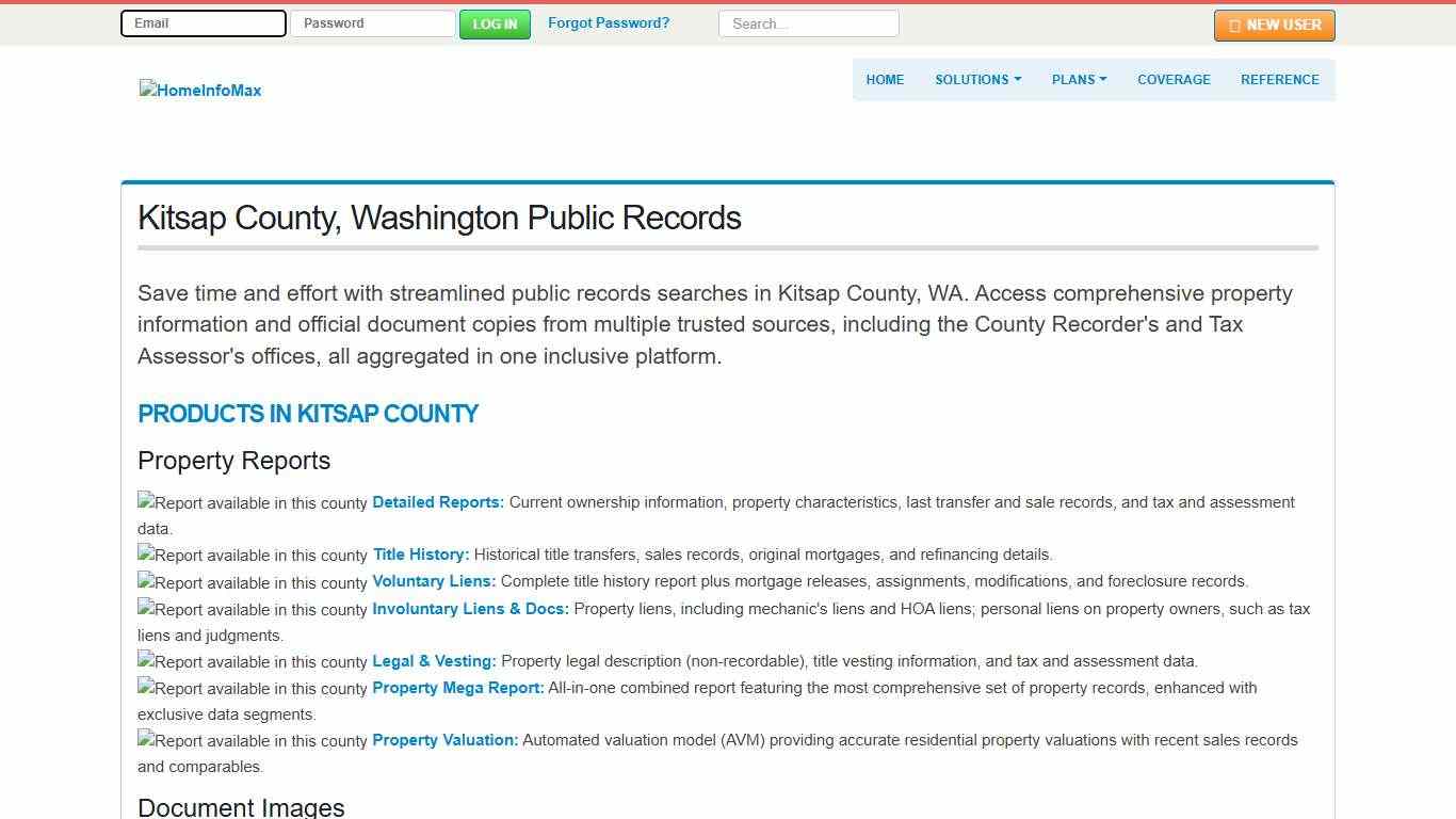 Kitsap County, Washington Public Records & Documents Search HomeInfoMax