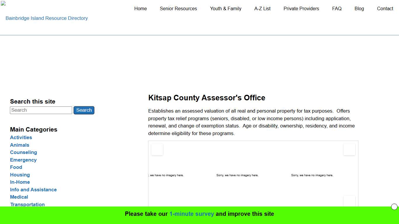 Kitsap County Assessor’s Office Bainbridge Island Resource Directory